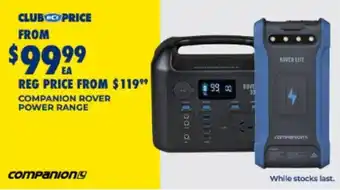 BCF Companion Rover Power Range offer