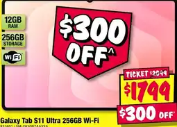 JB Hi-Fi Galaxy Tab S11 Ultra 256GB Wi-Fi offer