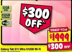 JB Hi-Fi Galaxy Tab S11 Ultra 512GB Wi-Fi offer