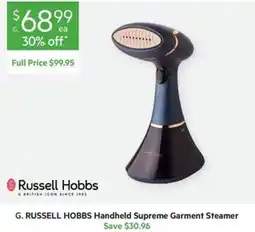 Harris Scarfe G. RUSSELL HOBBS Handheld Supreme Garment Steamer offer