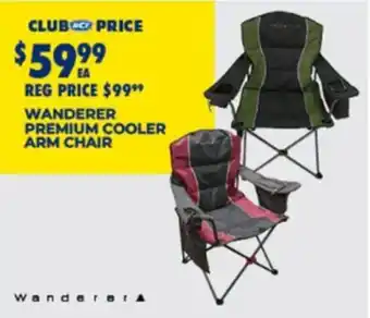 BCF Wanderer Premium Cooler Arm Chair offer