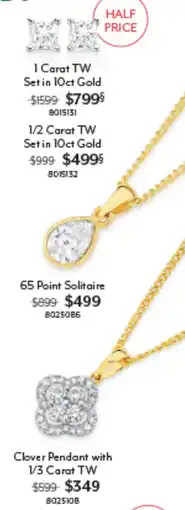 Angus & Coote 1 Carat TW Set in 10ct Gold offer