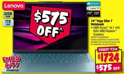 JB Hi-Fi Lenovo 14" Yoga Slim 7 Notebook offer