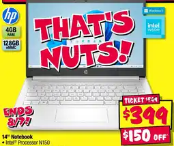 JB Hi-Fi HP 14" Notebook offer
