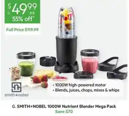 Harris Scarfe G. Smith+Nobel 1000W Nutrient Blender Mega Pack offer