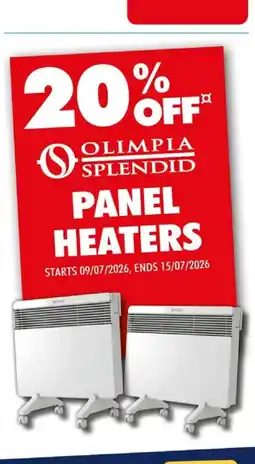 The Good Guys Olimpia Splendid Panel Heaters offer