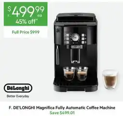 Harris Scarfe F. DE'LONGHI Magnifica Fully Automatic Coffee Machine offer