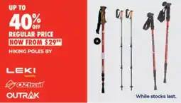 BCF Hiking Poles by Leki Oztrail Outrak offer