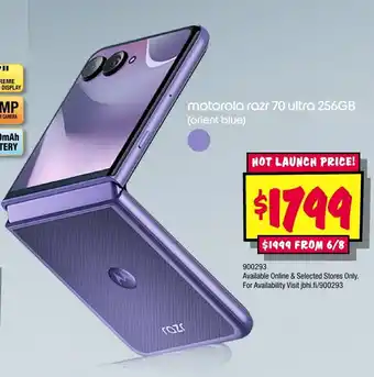 JB Hi-Fi motorola razr 70 ultra offer