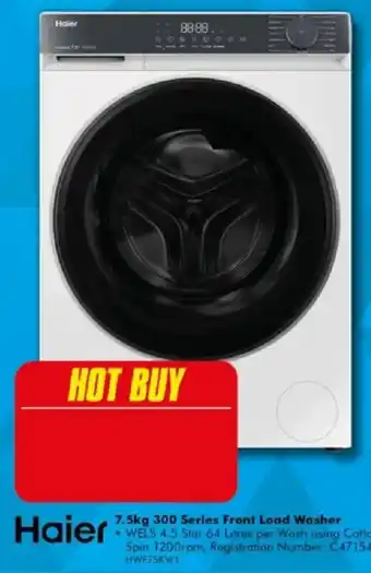 The Good Guys Haier 7.5kg 300 Series Front Load Washer offer
