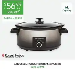 Harris Scarfe E. Russell Hobbs Midnight Slow Cooker offer