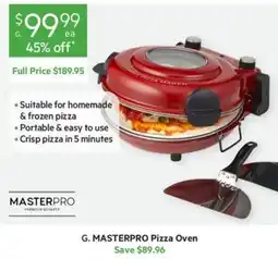 Harris Scarfe G. MASTERPRO Pizza Oven offer
