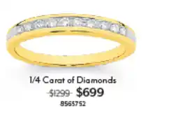 Angus & Coote 1/4 Carat of Diamonds offer