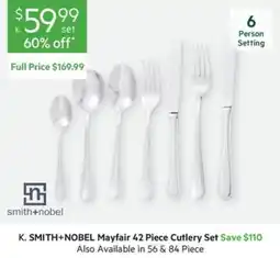 Harris Scarfe Smith+Nobel Mayfair Cutlery Set offer