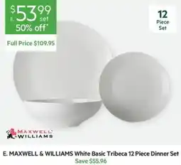 Harris Scarfe MAXWELL & WILLIAMS White Basic Tribeca Dinner Set offer