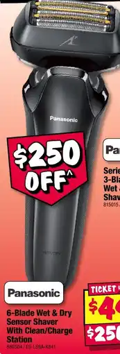 JB Hi-Fi Panasonic 6-Blade Wet & Dry Sensor Shaver With Clean/Charge Station offer