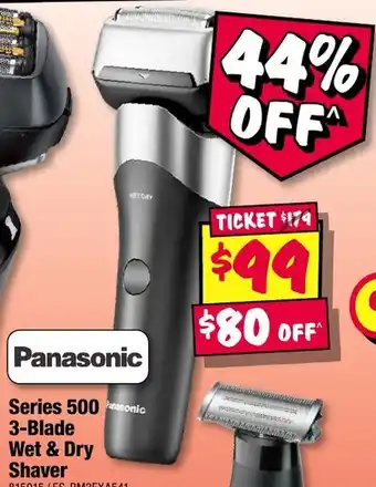 JB Hi-Fi Panasonic Series 500 3-Blade Wet & Dry Shaver offer