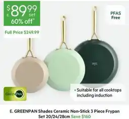 Harris Scarfe GREENPAN Shades Ceramic Non-Stick Frypan offer