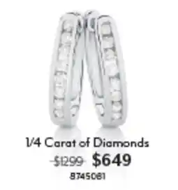 Angus & Coote 1/4 Carat of Diamonds offer