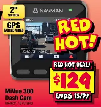 JB Hi-Fi MiVue 300 Dash Cam offer
