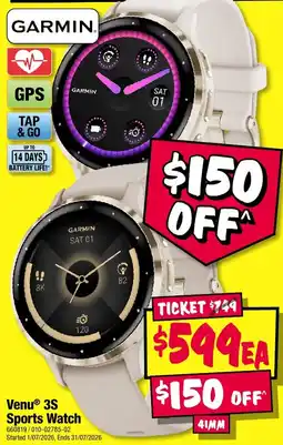 JB Hi-Fi Garmin Venu 3S Sports Watch offer