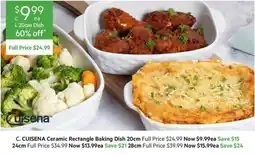Harris Scarfe CUISENA Ceramic Rectangle Baking Dish offer