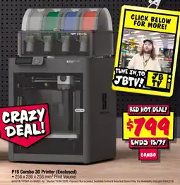 JB Hi-Fi P1S Combo 3D Printer (Enclosed) offer