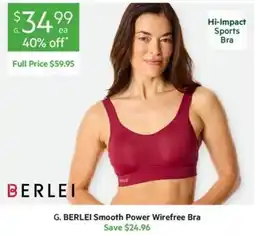 Harris Scarfe G. BERLEI Smooth Power Wirefree Bra offer