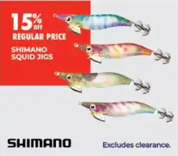 BCF Shimano squid jigs offer
