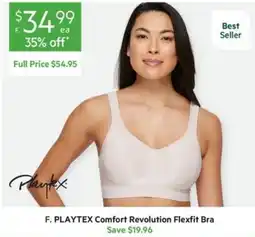 Harris Scarfe F. PLAYTEX Comfort Revolution Flexfit Bra offer