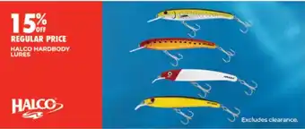 BCF Halco Hardbody Lures offer