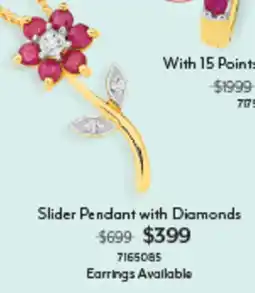 Angus & Coote Slider Pendant with Diamonds offer
