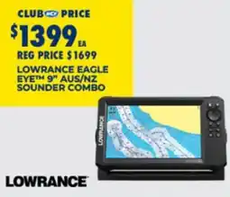 BCF Lowrance Eagle Eye™ 9" AUS/NZ Sounder Combo offer