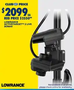BCF Lowrance Activetarget 2 Live Sonar offer