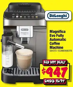 JB Hi-Fi DeLonghi Magnifica Evo Fully Automatic Coffee Machine offer