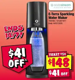 JB Hi-Fi Sodastream E-Terra Sparkling Water Maker offer