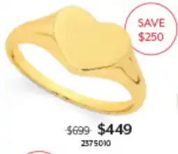 Angus & Coote Heart Signet Ring offer