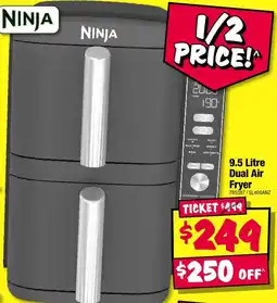 JB Hi-Fi Ninja 9.5 Litre Dual Air Fryer offer