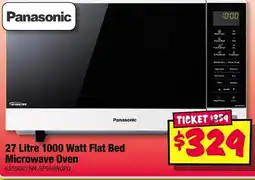 JB Hi-Fi Panasonic 27 Litre 1000 Watt Flat Bed Microwave Oven offer