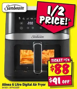 JB Hi-Fi Sunbeam Alinea 6 Litre Digital Air Fryer offer