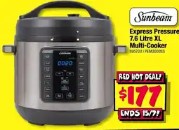 JB Hi-Fi Sunbeam Express Pressure 7.6 Litre XL Multi-Cooker offer