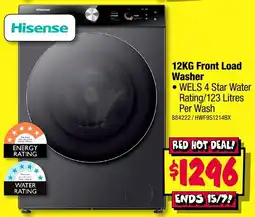 JB Hi-Fi Hisense 12KG Front Load Washer offer