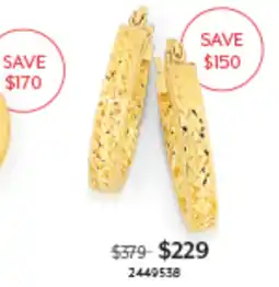 Angus & Coote Gold Hoop Earrings offer