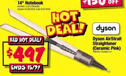 JB Hi-Fi Dyson AirStrait Straightener (Ceramic Pink) offer
