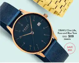 Angus & Coote OBAKU Chia Lille, Rose and Blue Tone offer