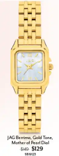 Angus & Coote JAG Berrima, Gold Tone, Mother of Pearl Dial offer