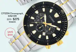Angus & Coote Citizen Chronograph offer
