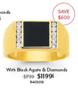 Angus & Coote With Black Agate & Diamonds offer