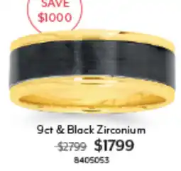 Angus & Coote 9ct & Black Zirconium offer