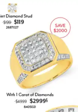 Angus & Coote Joint Diamond Stud offer